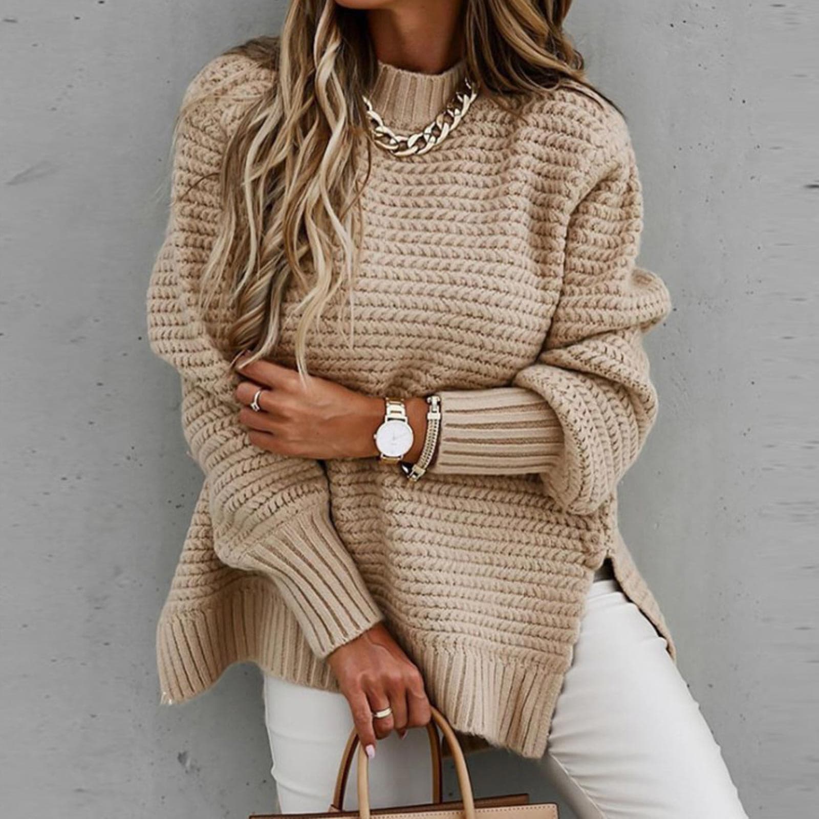 Women's Relaxed Casual Knit Pullover