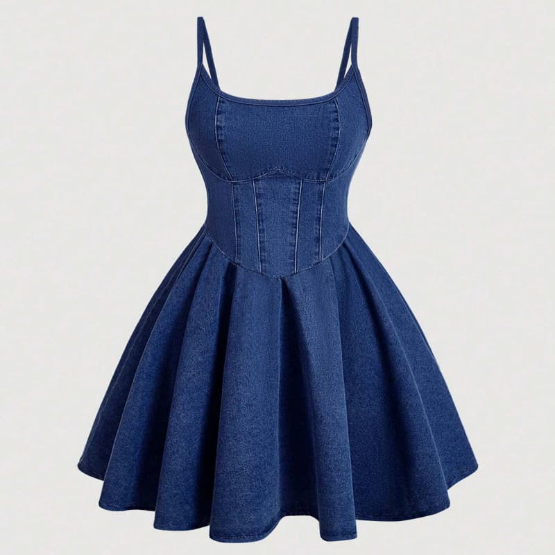 Womens Sweet Strap-style Fashionable Casual Dress